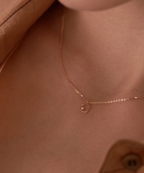 ORDOR 14K ラウンドネックレス ダイアモンド