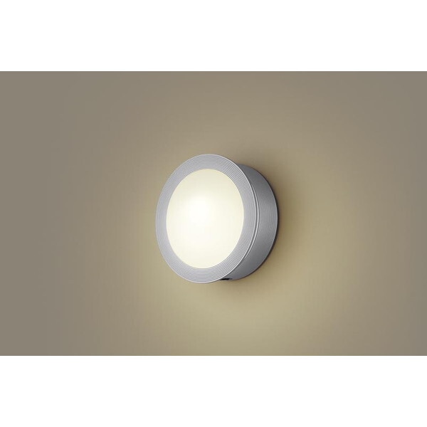 LGWC85076S シルバーメタリック/乳白 洋風LEDポーチライト (電球色)