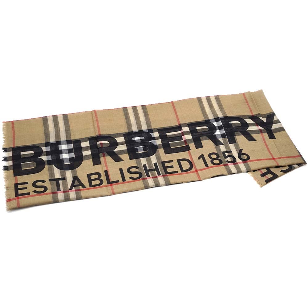 バーバリー ストール チェック ラージ マフラー スカーフ レディース アーカイブベージュ ARCHIVE BEIGE BURBERRY 8035555