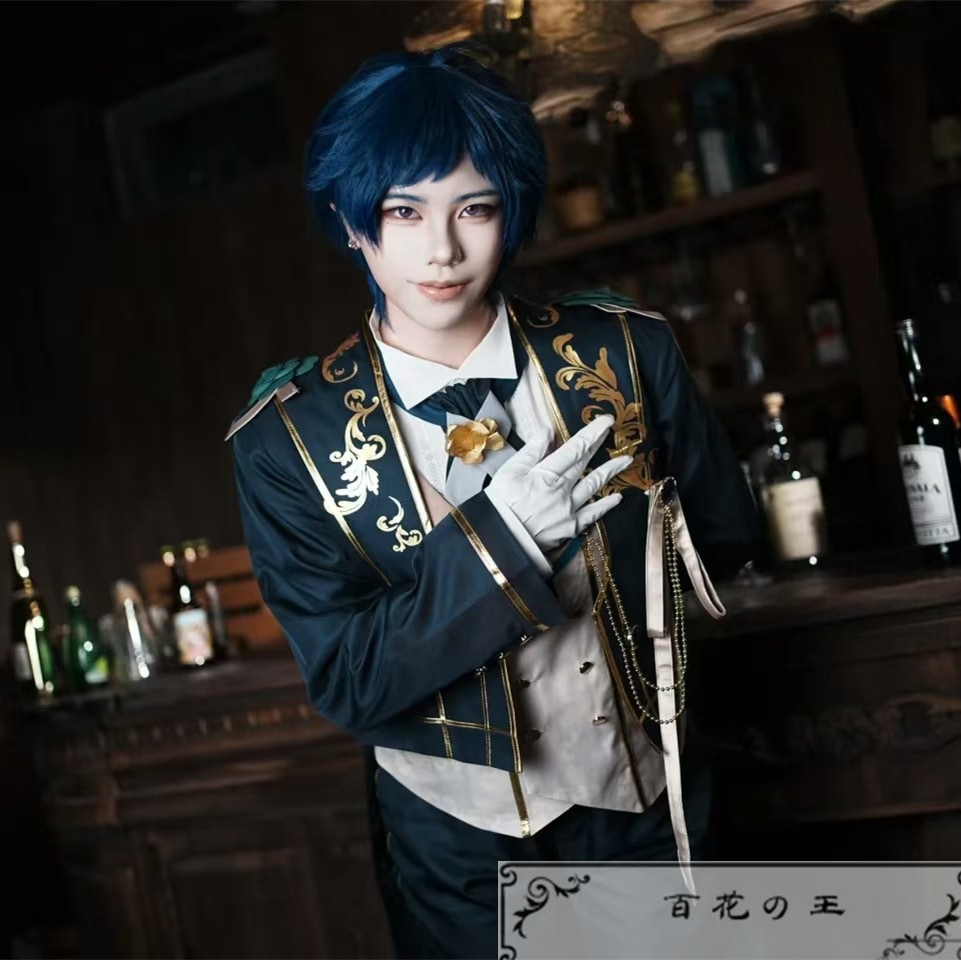 ES あんさんぶるスターズ フィーチャースカウト 弓弦編 才能開花後 ディープブルーヴァレット 伏見弓弦 MV衣装 コスプレ衣装 コスチューム