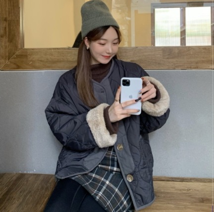 ボアジャケット リバーシブルジャケット アウター 長袖 もこもこ モコモコ 綿 かわいい 大人可愛い