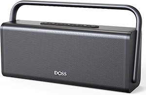 DOSS SoundBox Pro+ .P400 Bluetoothスピーカー 50W 重低音 ワイヤレス ポータブル 小型 ブルートゥース