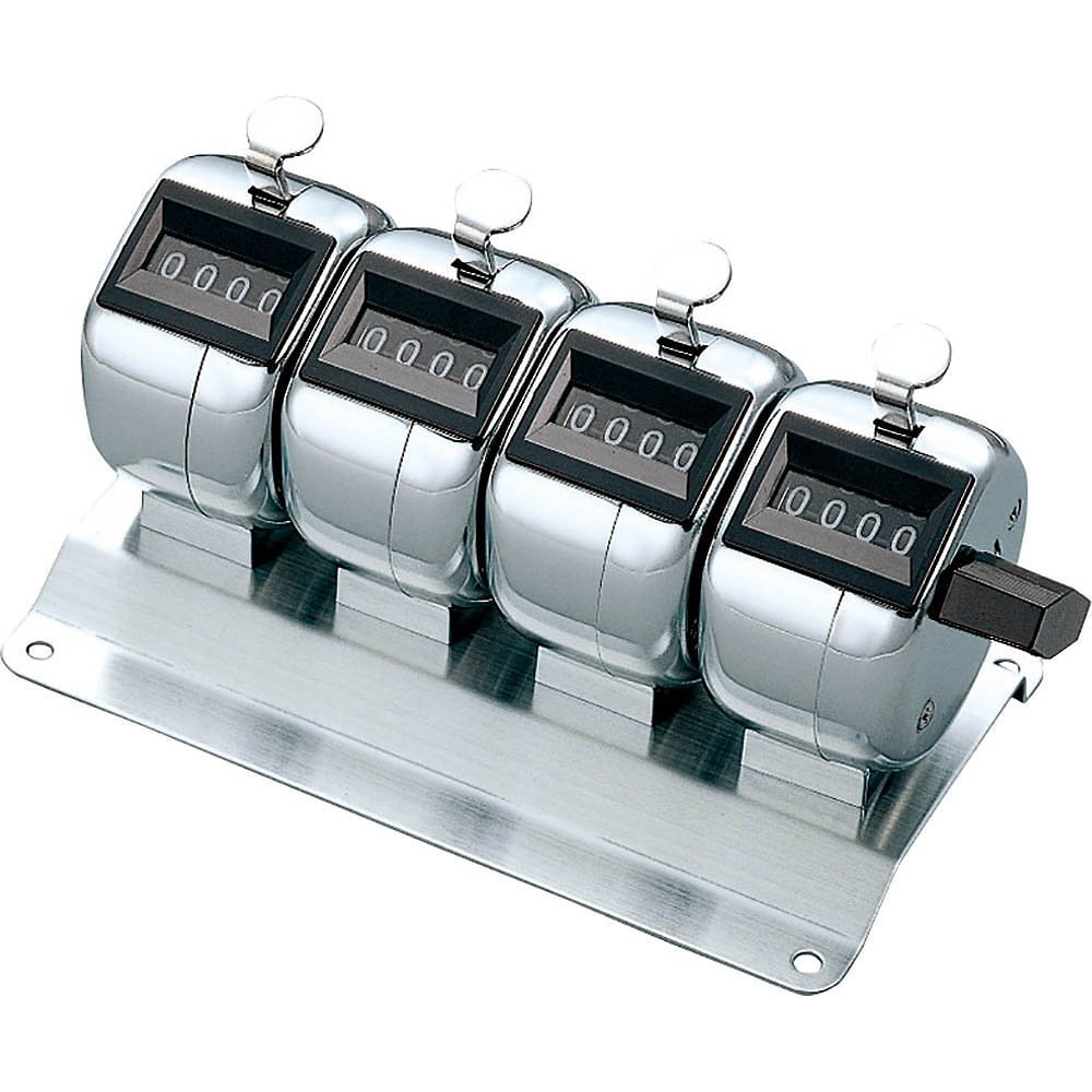 （まとめ買い）数取器 4連式 CL-204 [x3]
