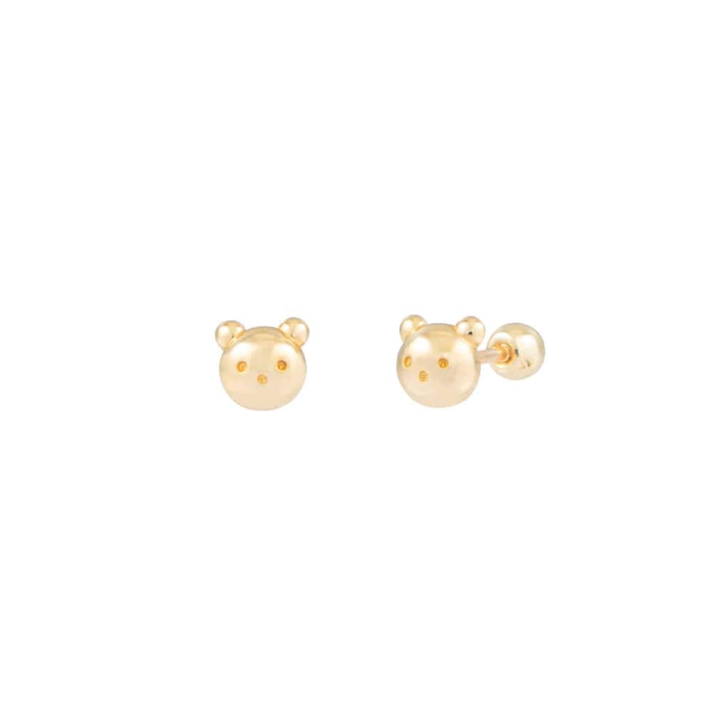 ランネ 14k ラウンドベアピアス (14k ゴールド) C15 15,295円
