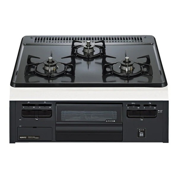 N3GV2RVQ1-LP METAL TOP (メタルトップ) ビルトインガスコンロ (プロパンガス用・3口・両側強火タイプ・幅60cm)