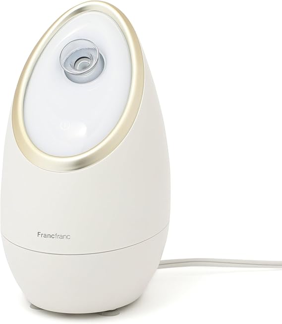 Francfranc フランフラン サロン フェイシャルスチーマー ホワイト 美顔器