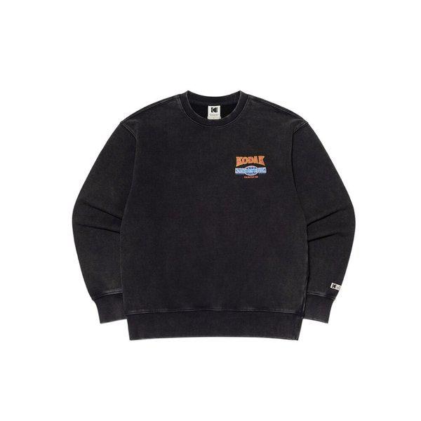 アパレルスノーウォッシンググラフィックマンツーマン BLACK K6123LFSO1BLK