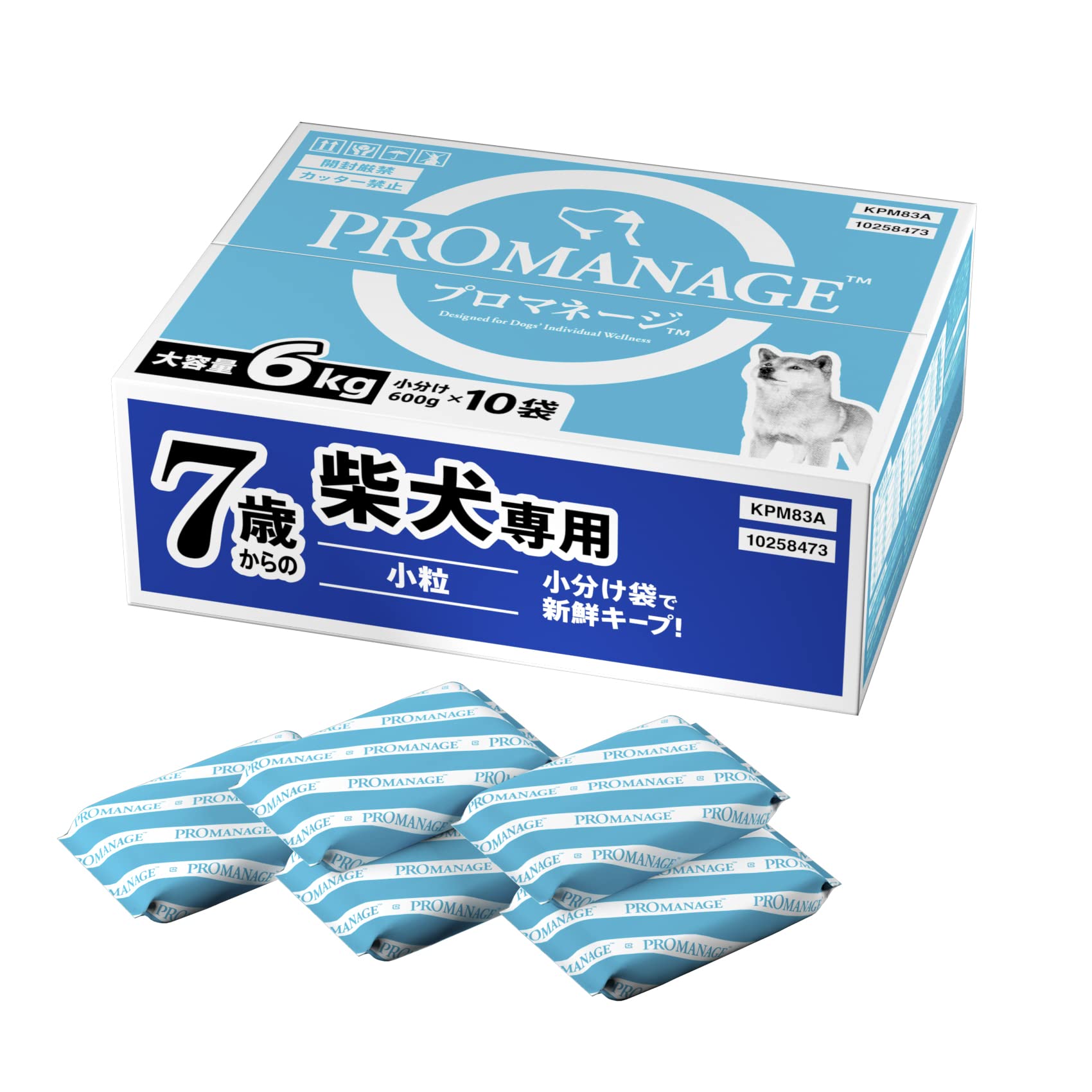 全国送料無料 プロマネージ (PROMANAGE) ドッグフード 7歳からの柴犬専用 6kg(600g×10袋入) 【大容量】【体重管理】【皮膚の健康維持】【低アレルゲン性主原料】【小分けタイプ】【シ