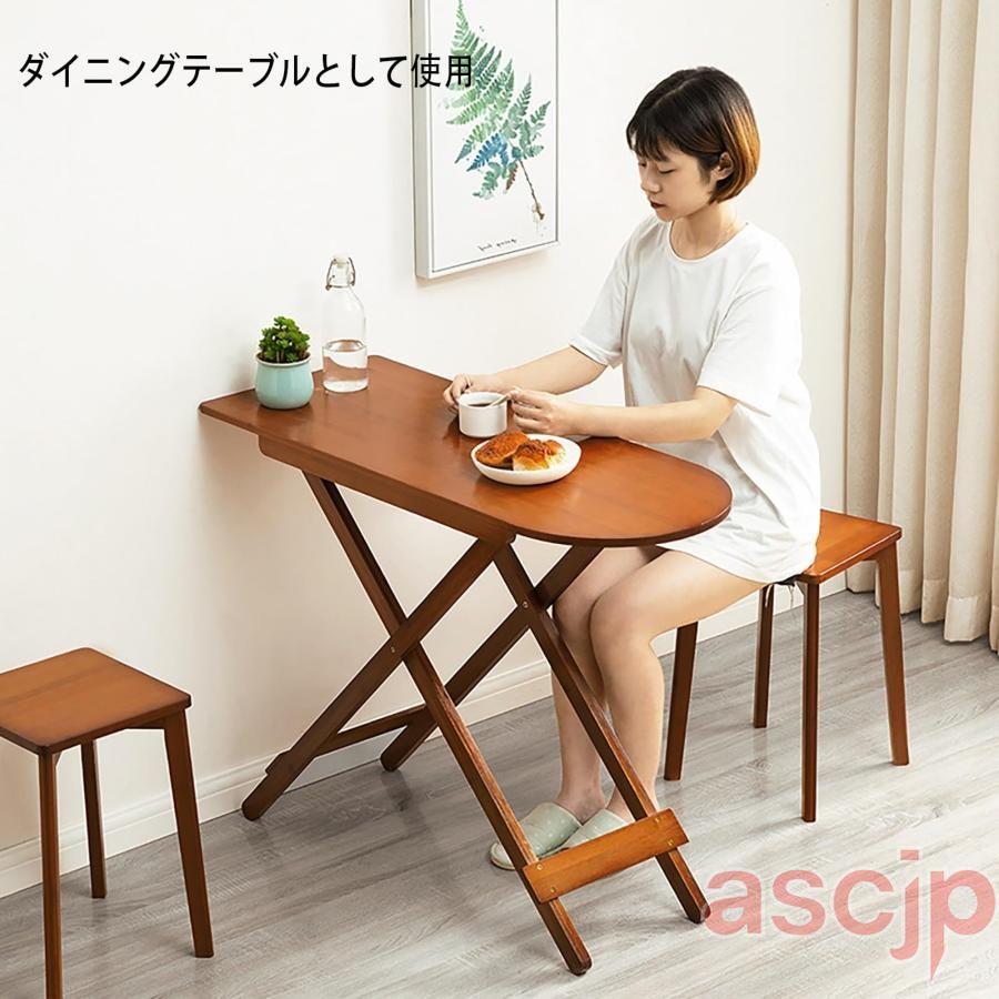 短納期 ダイニングテーブル 折りたたみ デスク コンパクトパソコンデスク テレワーク テーブル パソコンデスク 完成品 作業台 食卓 リビングテーブル シンプル 机