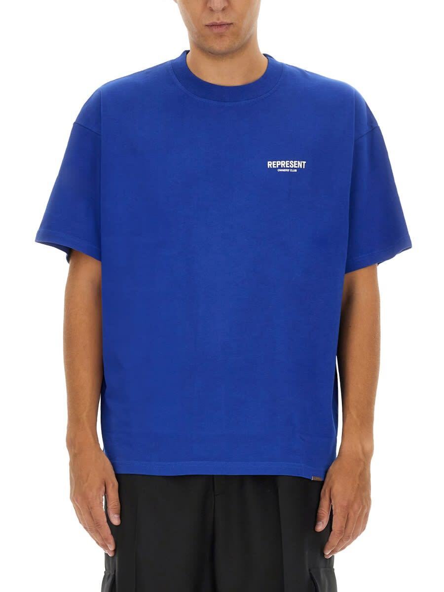 OCM41114_109 ブルー 秋冬2024 Tシャツ メンズ ia