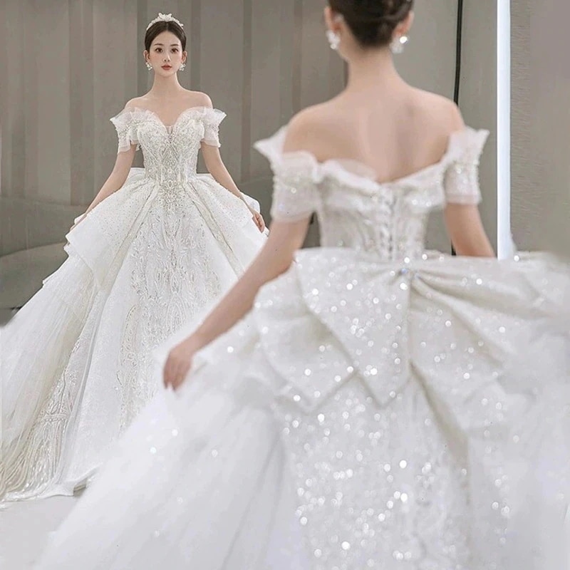 パーティードレス大人気 新商品 高級感 気質 花嫁ロングドレス 成人式 ドレス 演奏会 卒業式 ドレス 結婚式ワンピース ウェディングドレス ロングドレス