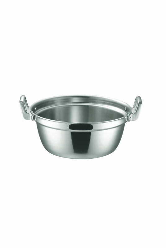 本間製作所 仔犬印 IHマエストロ 3層鋼クラッド 段付鍋 45cm（25.0L） 本体