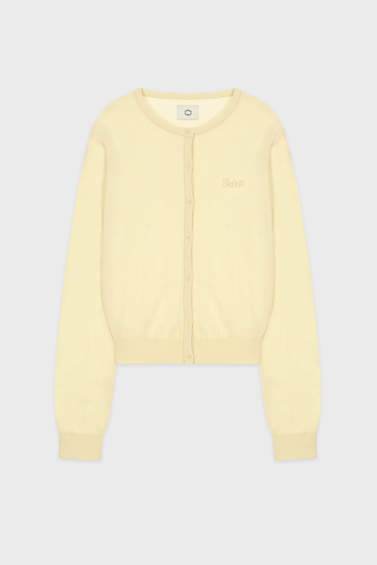 【SINOON】 SINOON LOGO CARDIGAN : PALE YELLOW 13,572円