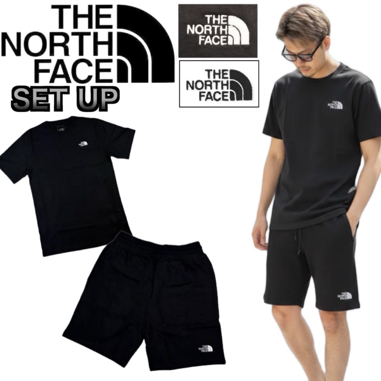 ザ ノースフェイス セットアップ 半袖 Tシャツ 2点セット NF0A8CZ2/NF0A8GQB 上下 ボトムス ハーフドーム ロゴ ハーフパンツ ロゴ THE NORTH FACE