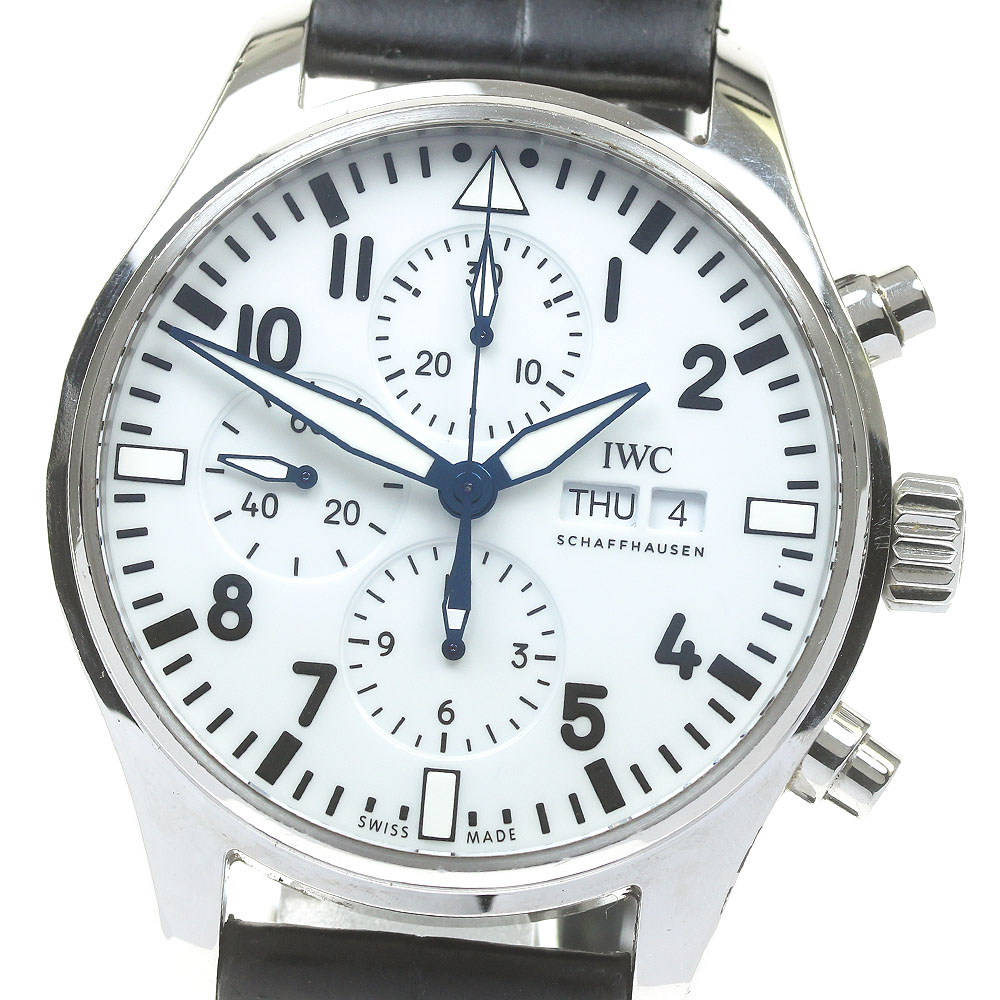 IWC IWC SCHAFFHAUSEN IW377725 パイロットウォッチ クロノグラフ 150 イヤーズ 自動巻き メンズ 保証書付き_832049【中古】