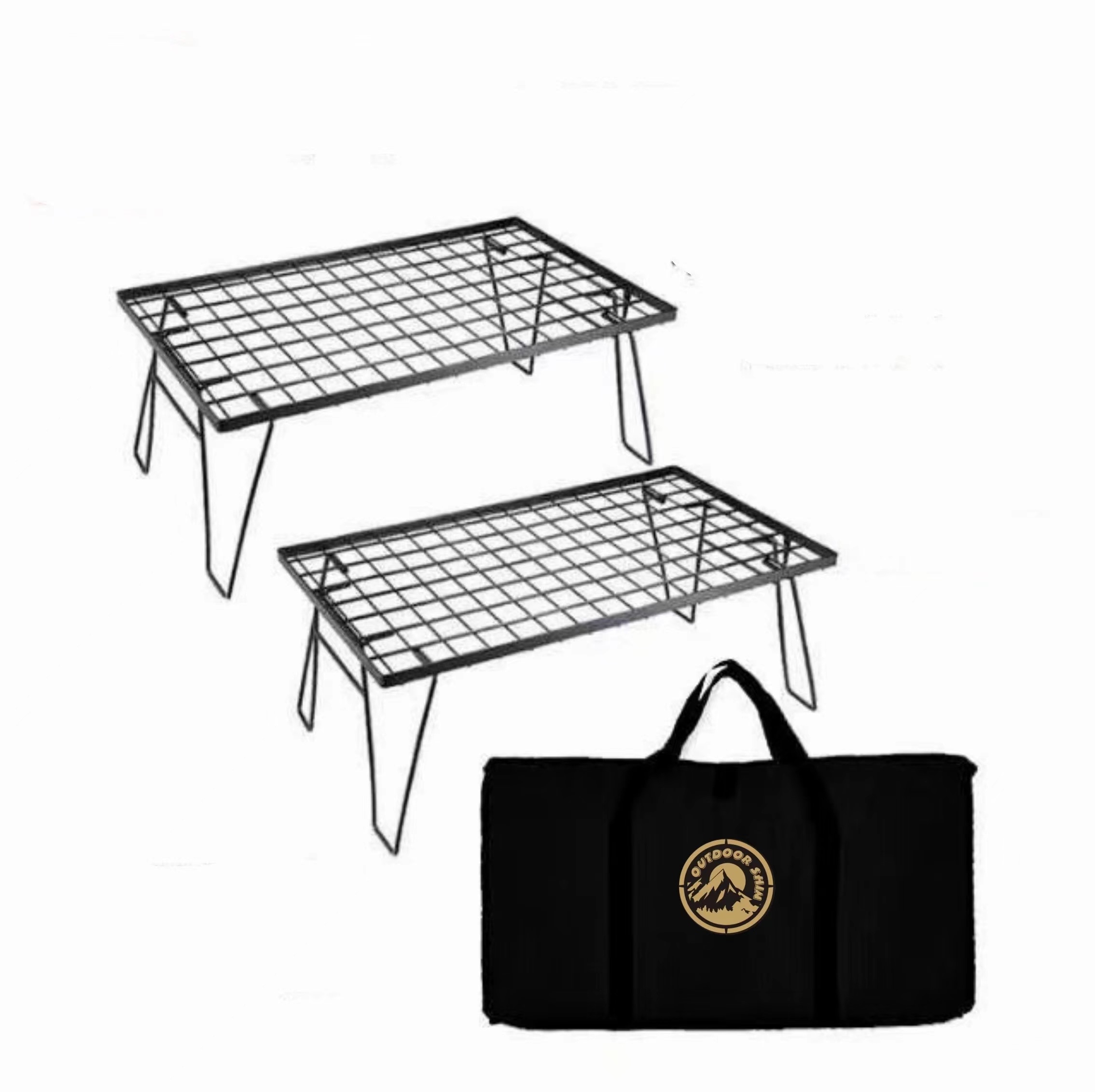 改良版フィールドラック　2個セット 収納ケース付き キャンプ収納 コンパクト アウトドアテーブル