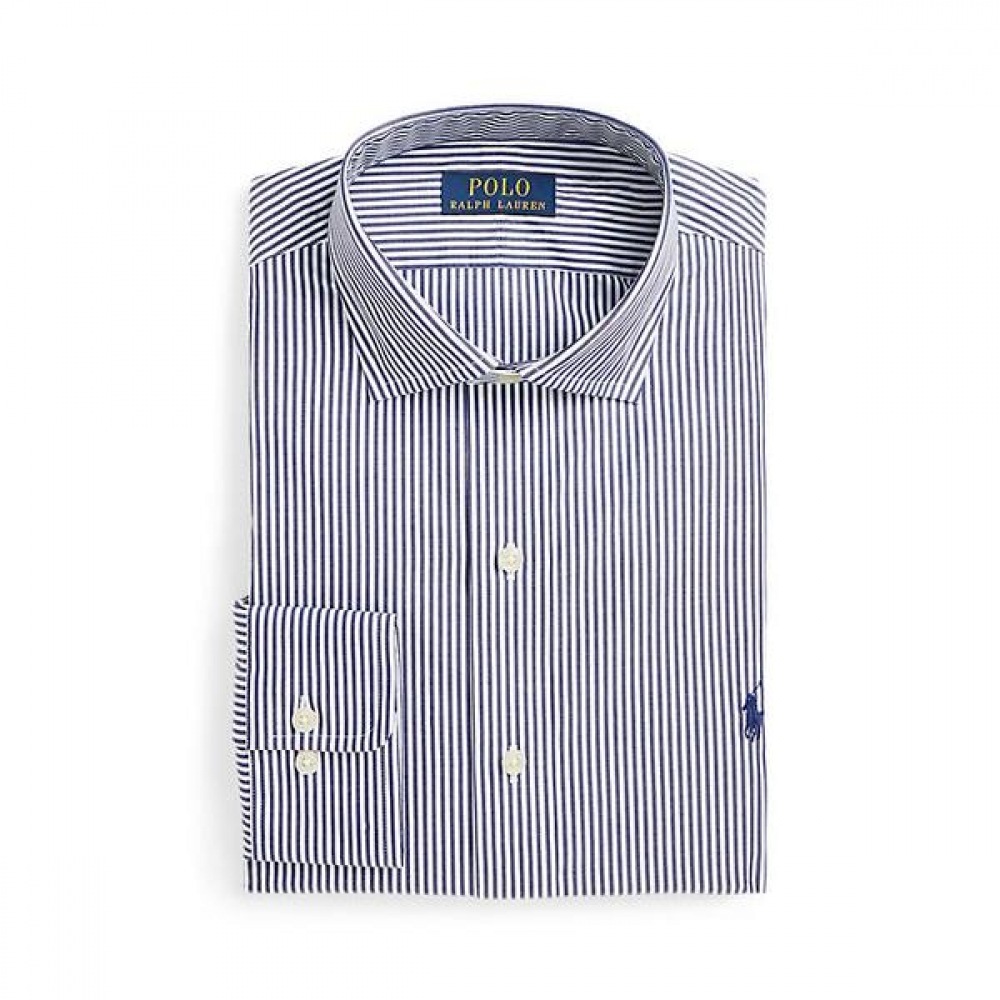 ポロラルフローレンメンズクラシックフィットストライプポプリンシャツ (MNPODSH37620595410)