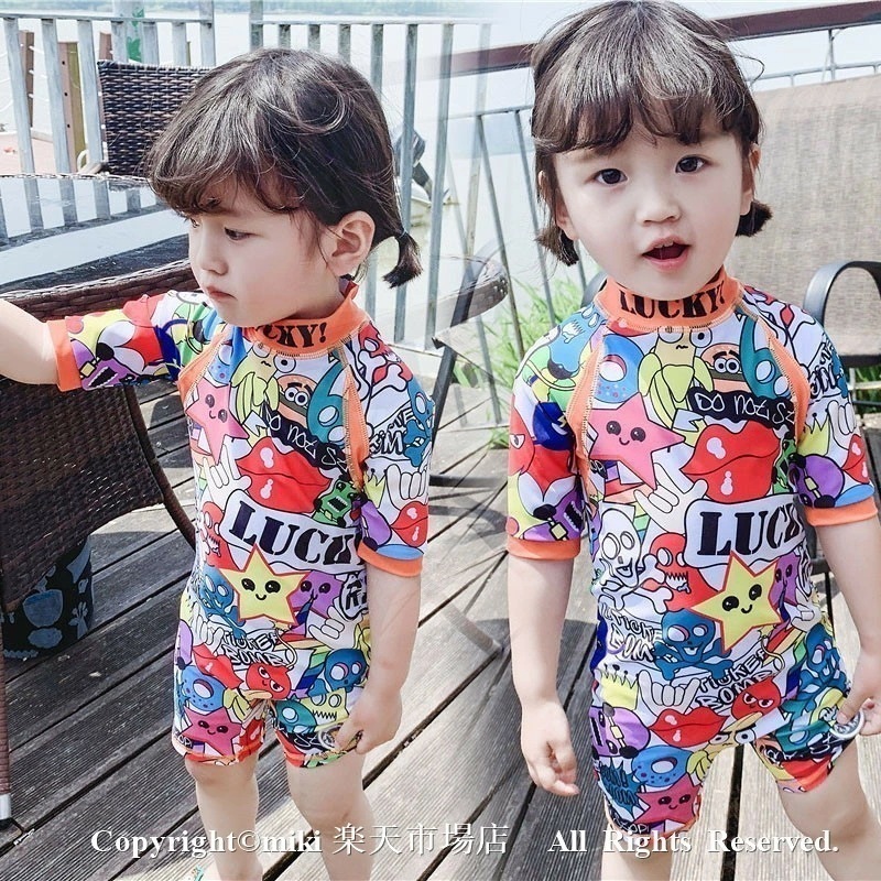 【即納】子供水着 uvカット 短袖 パンツ 上下セット キャップ付き 2点セット 水着 キッズ ジュニア 女子 オールインワン 水着 ガールズ 子ども用 スクール水着 スイムスーツ スイミング 旅行