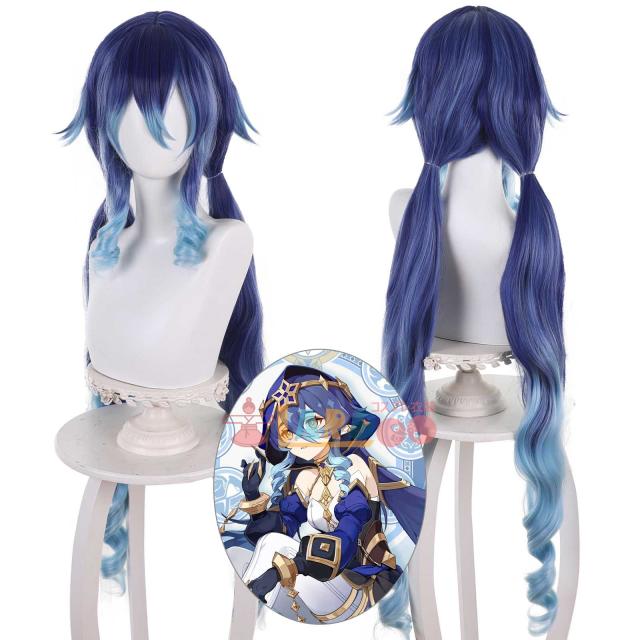 新タイプ追加 激安販売 原神 Genshin げんしん レイラ-Layla ネット付き 耐熱ウイッグ[539S]