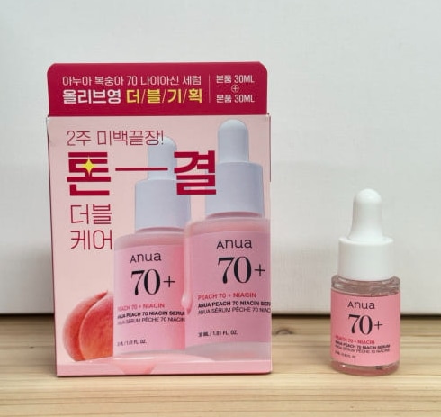 桃ナイアシン70セラム30ml1個+30ml1個/メラニン色素減少2週完成/痕跡消去/色素沈着改善 5,942円