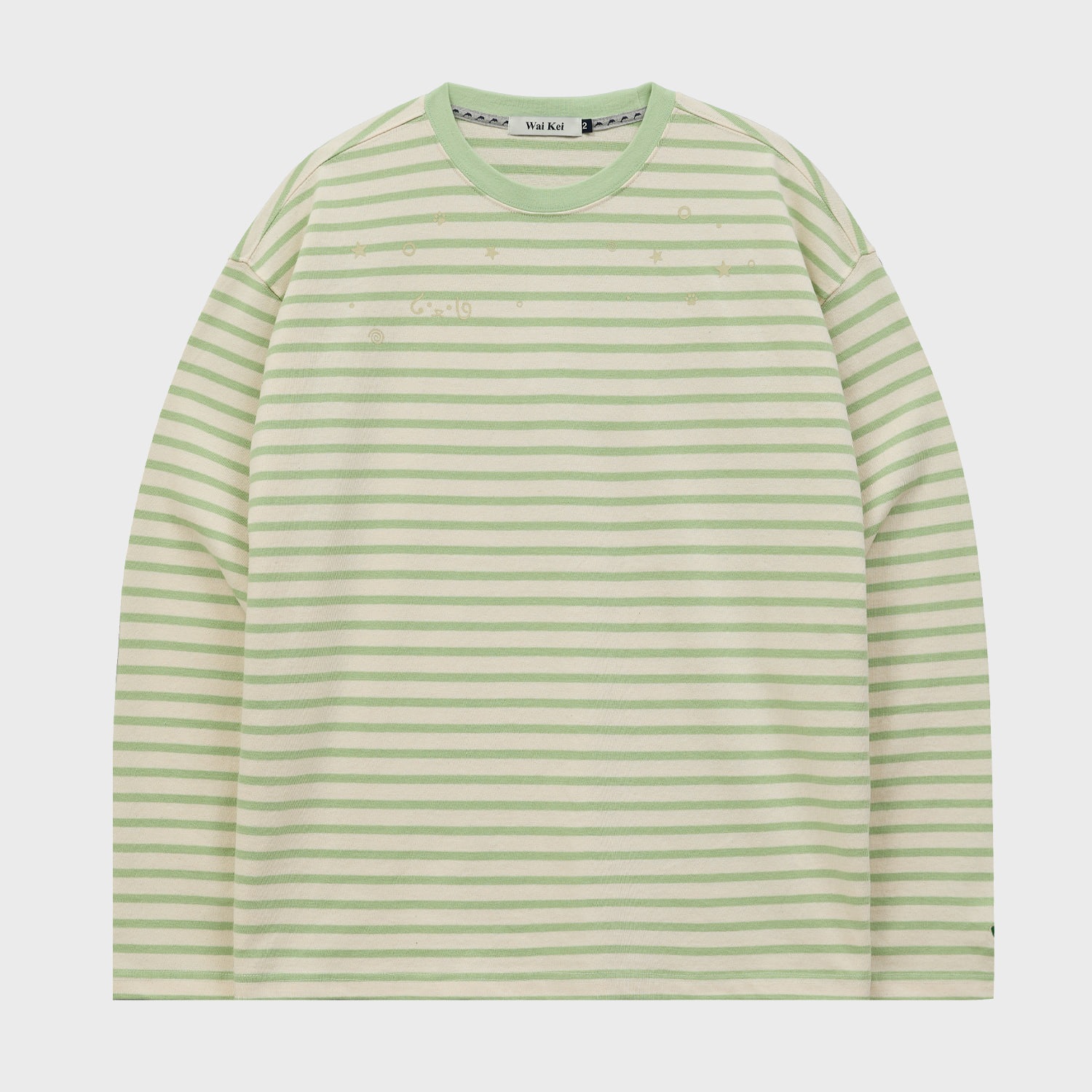 Stripe Multi Long Sleeve T-shirt MINT