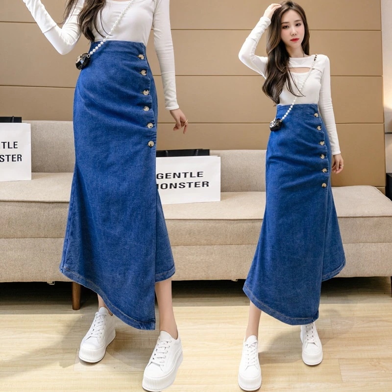 プリーツスカート 夏 デニム ひんやりボトムス タイトスカート イレギュラー デザイン ロングスカ一ト Aライン スリット ハイウエスト 着やせ 脚魅せミニスカート 百掛け マキシスカート 百掛け