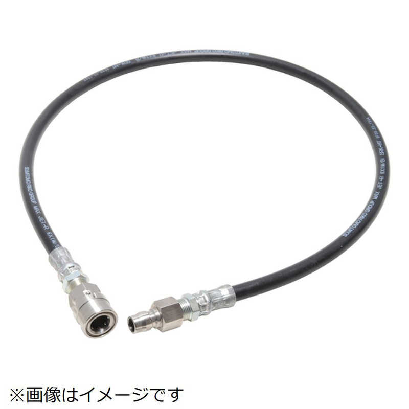 中部高圧ホース　スリムホース 3/8(3分)ワンタッチカプラ付 1/4(2分)サイズホース 5M　M2-C3-5M