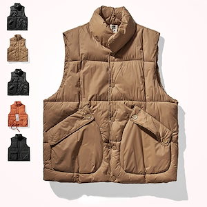 Japanese retro jacket cotton vest men wear cotton jacket autumn and winter new puffy full cotton ves