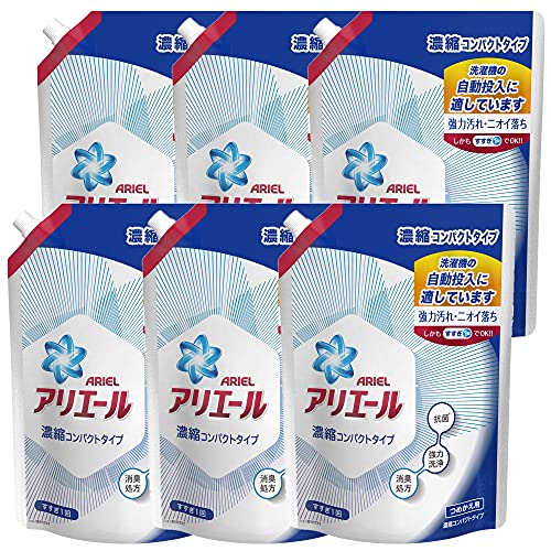 アリエール 【ケース販売】 フレッシュクリーンの香り 洗濯用合成洗剤 1000g×6袋
