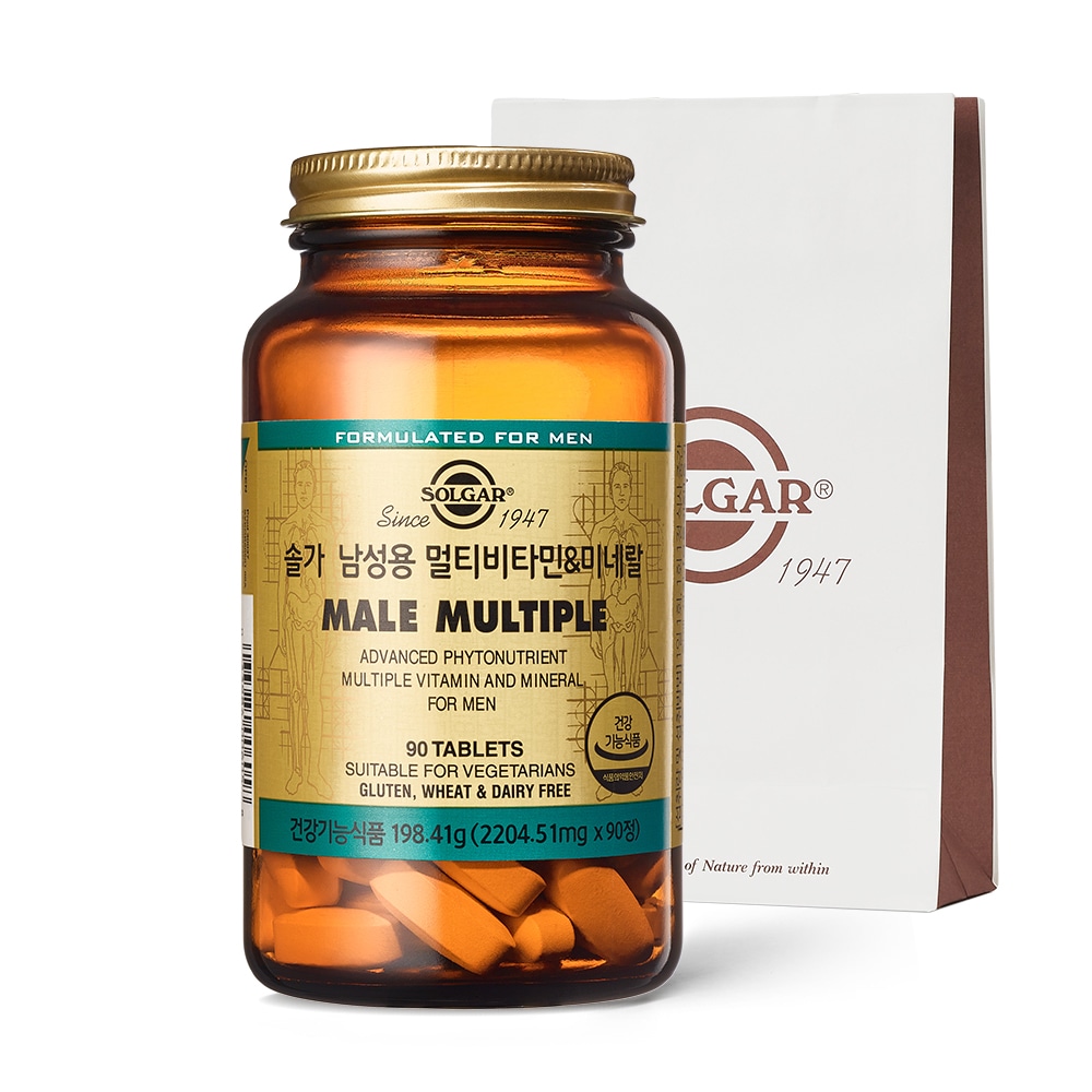 ソルガメンズマルチビタミン＆ミネラル+ショッピングバッグ/韓国発送