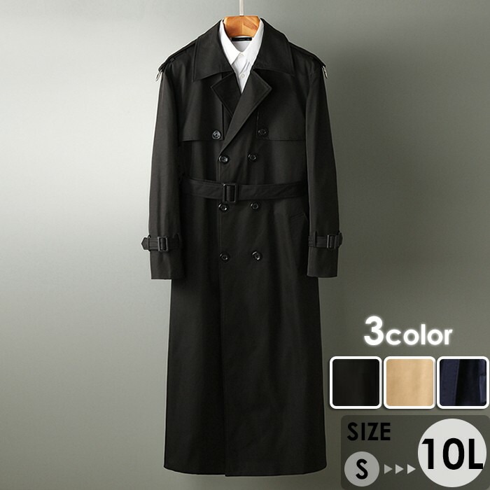 コート メンズ ハイネック 3カラー ビジネス かっこいい 大きいサイズ アウター メンズファッション 防寒 体型カバー おしゃれ 春 秋冬 ブラック ネイビー キャメル 20代 30代 40代 e