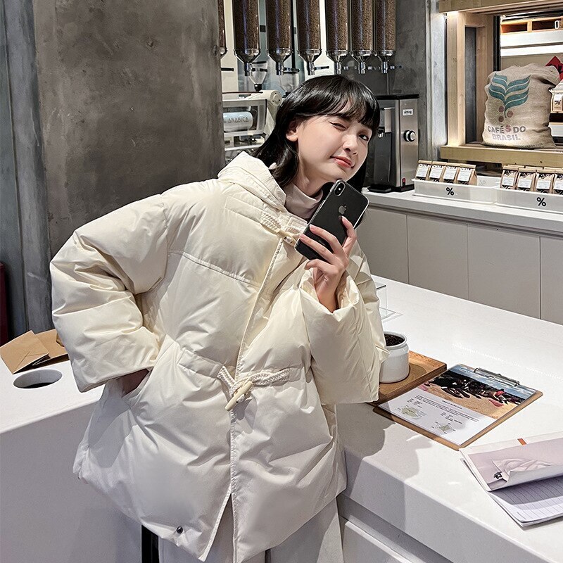 冬アウター 秋冬 ニュースタイル 日系 中綿コート ゆったり ショット丈 可愛い 厚手 フード付き 中綿コート 防寒カジュア ひと足お先にボア はボアで決まり人気ボアアウターキルティングア