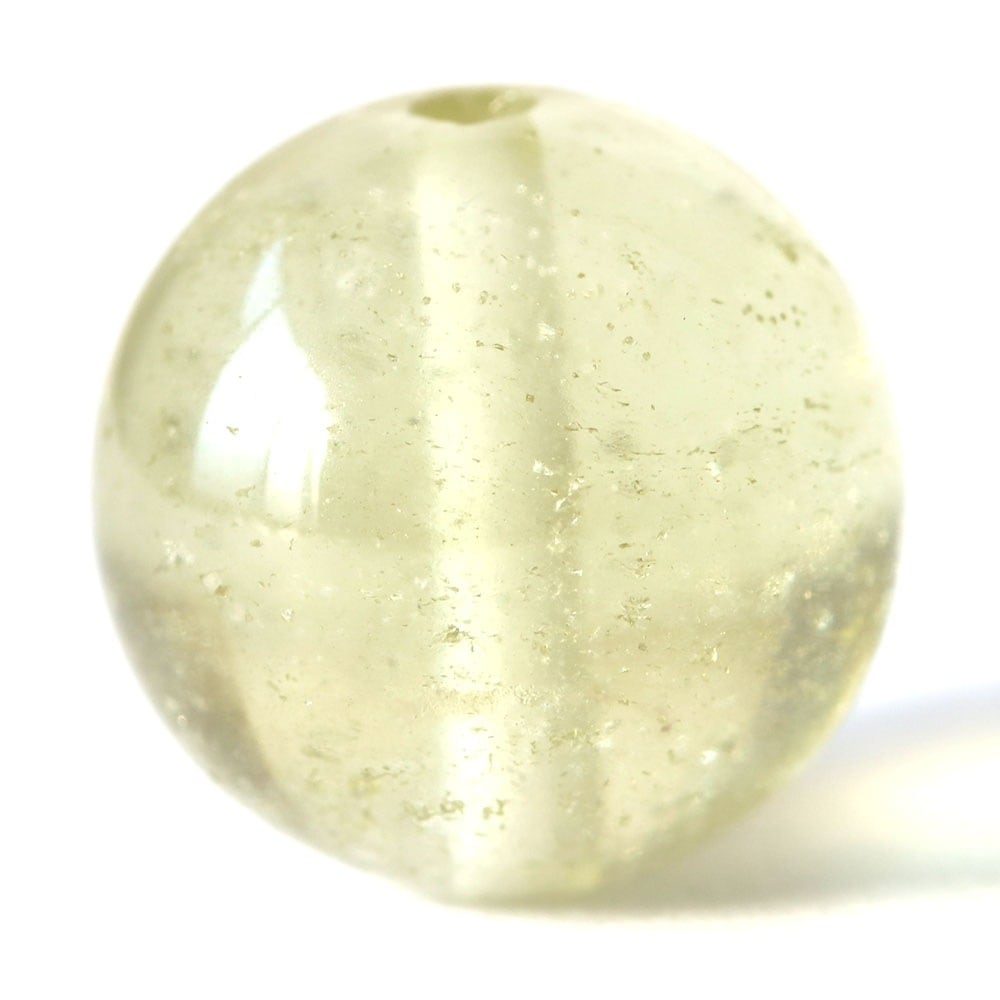 「1点もの 現品」 1粒売り リビアングラス 10mm (実寸10.5mm) パワーストーン バラ売り 天然石 パワーストーン ばら売り ビーズ 穴あき 1玉売り アクセサリー zz000244-i