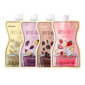 韓国人気セレブ健康SHAKE_体重調節をする為のご飯の代用食_サツマイモ/ココア/きな粉餅/イチゴバナナ 5ea