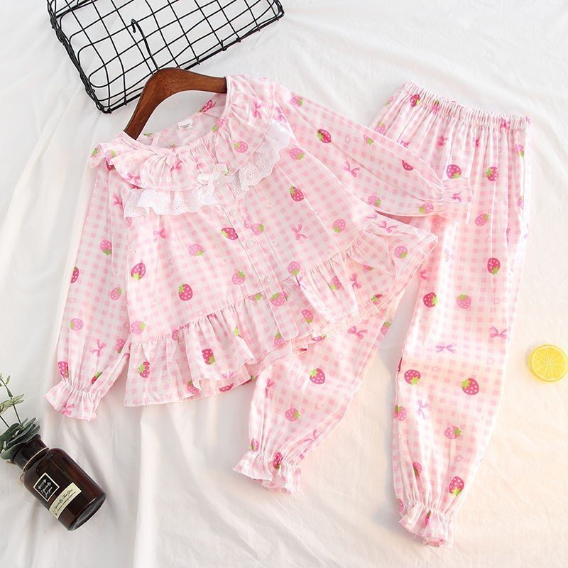 最高級のスーパー 子供用パジャマ長袖夏の上下セットかわいいキルトナイトウェアルームウェア女の子子供用パジャマ パジャマ