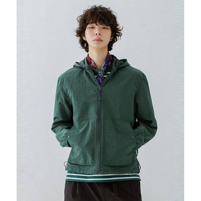 BEANPOLE MEN リバーシブル ウィンドブレーカー ジャンパー グリーン (BC5339N01M) BC5339N01M 422825