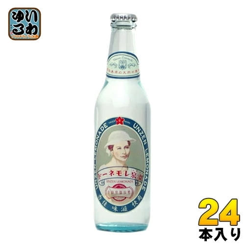 友桝飲料 温泉レモネード 雲仙 330ml 瓶 24本入 炭酸飲料 天然水 うんぜん 長崎県 サイダー