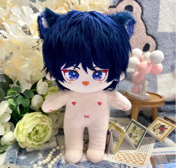 20cm 無属性ぬいぐるみ　コットン ドール　棉花娃娃 本体　人形　スケルトン有　本体のみ 放浪者
