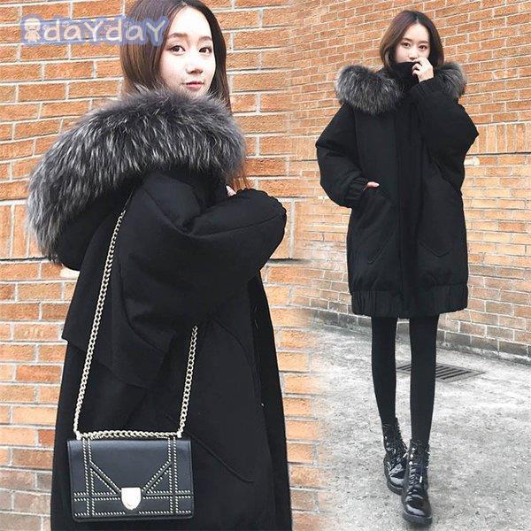 ダウンコート ダウンジャケット レディース もじり コート ダウン 大毛領 中綿コート 服 防寒着 暖かい 厚手 フード付き カジュアル オシャレ アウター 長袖