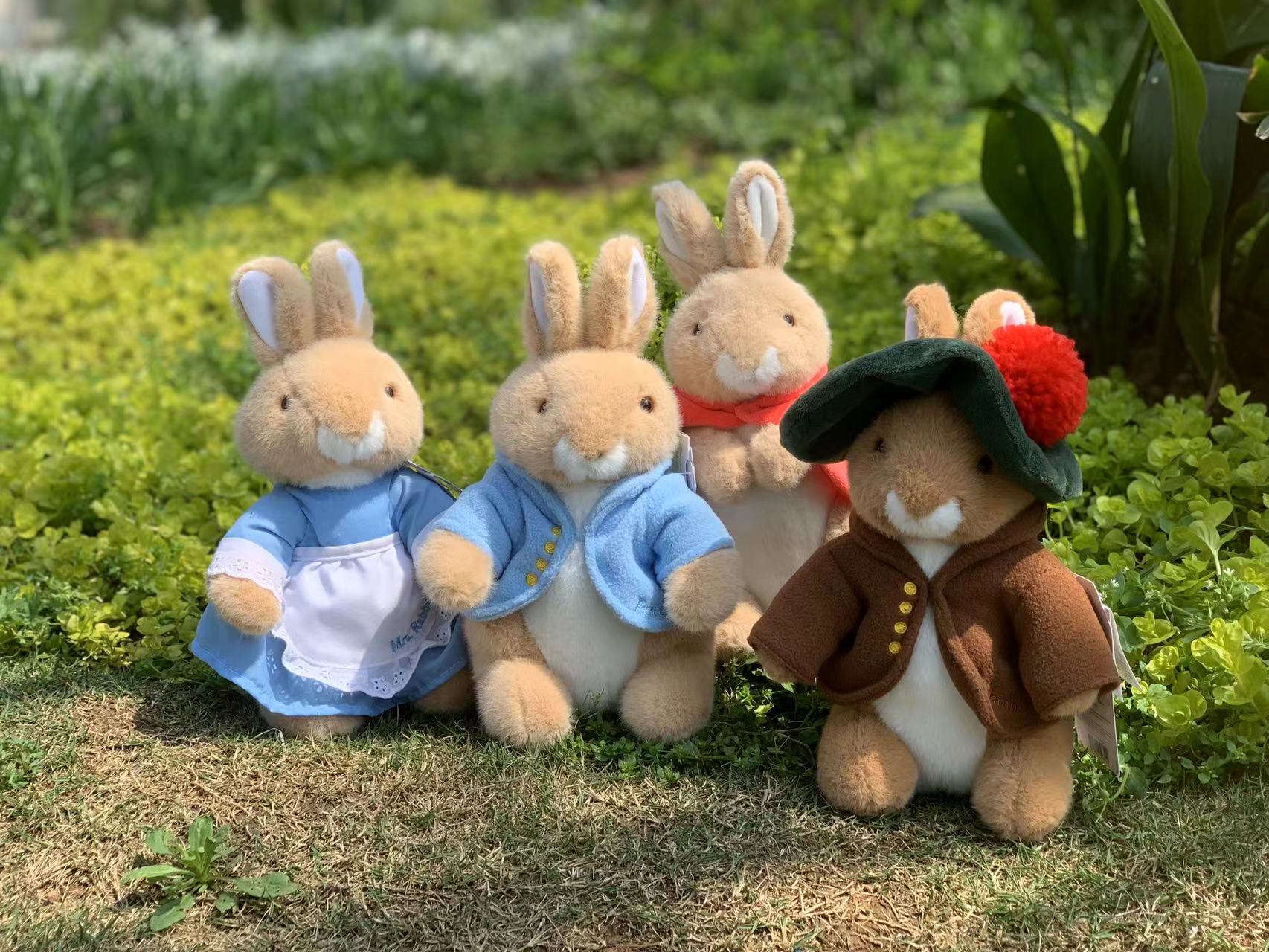 【単品】英国ピーターラビット中国限定グッズ　ぬいぐるみ　Peter Rabbit 25cm 正規品　ウサギファミリー