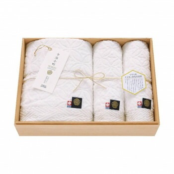 今治小町 白無垢II バス/フェイスタオルセット TIK8004204 4061-042