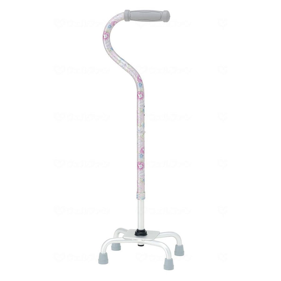 テイコブ アルミ製 4点杖 軽量 女性 男性 杖ホルダー 自立 サポート おしゃれ 医療用 介護用 転倒防止 高齢者 立ち上がり 補助 腰痛 予防 ウェルファン 掲載商品 歩行用