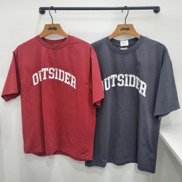 アウトサイダープリント半袖Tシャツ JQ2TSU208_JK