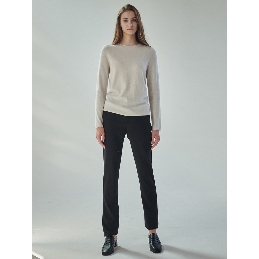 ACUD ソフトフィット シガレット パンツ ブラック