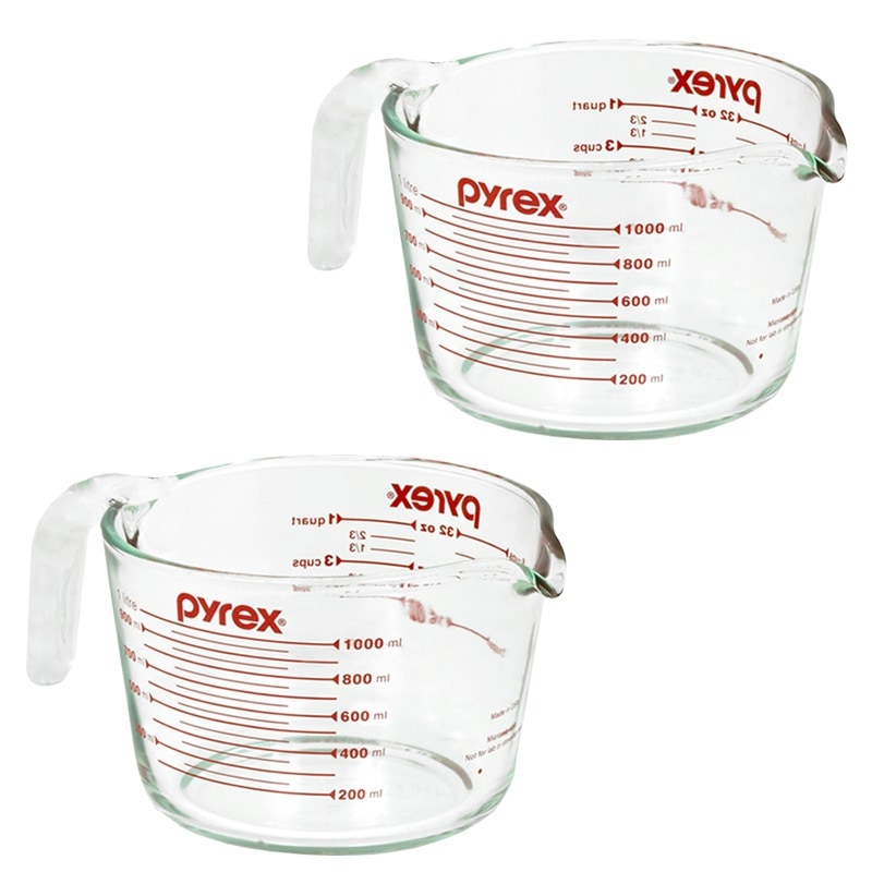 パイレックスオリジナル計量カップ1000ml+1000ml