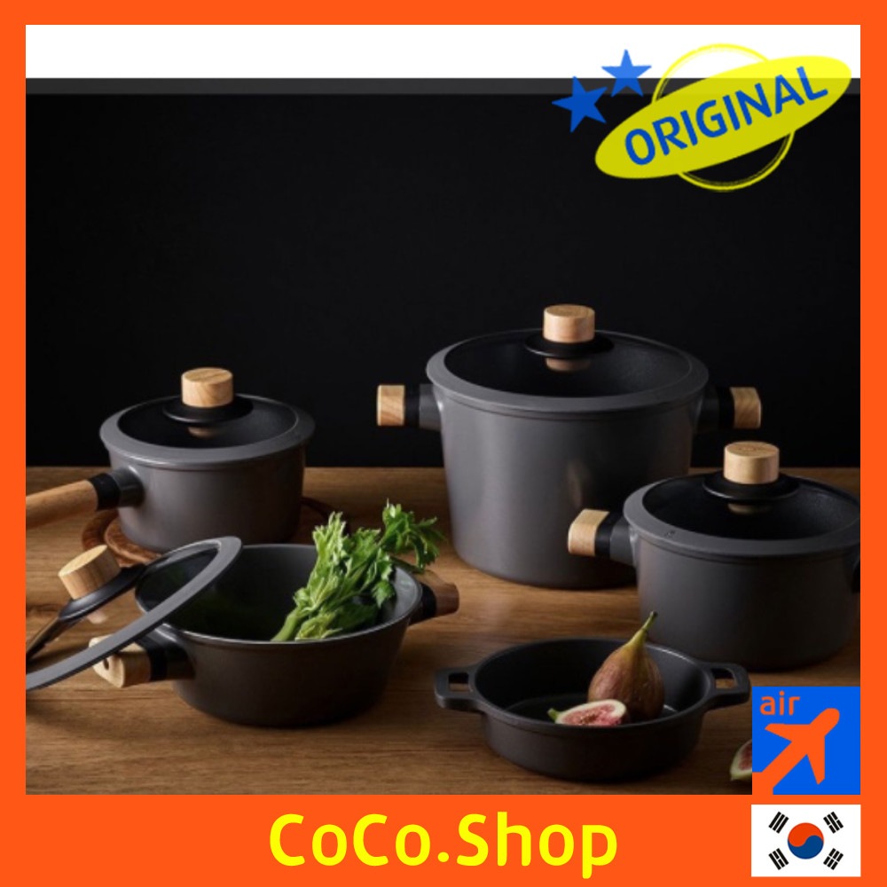 [DR.Hows] Induction morden design wood handle pots collection [BOSQUE] [house warming gift]