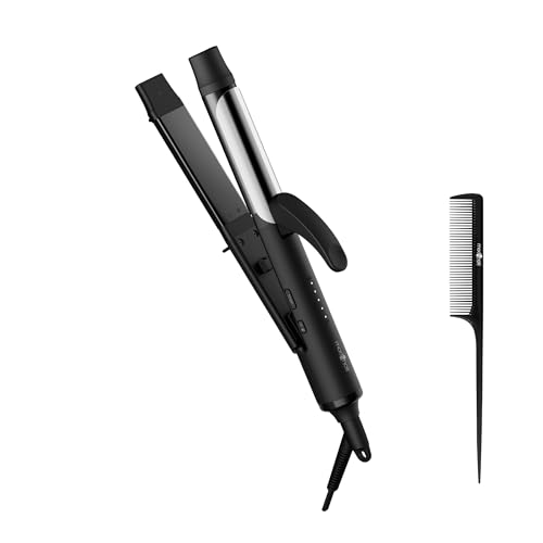 [ モッズヘア ] アドバンススマート マイナスイオン 2WAY アイロン (MHI-3287-K)【 一台で ストレート と カール に対応！ 海外対応 コンパクト ヘアアイロン でどこでも思い通り