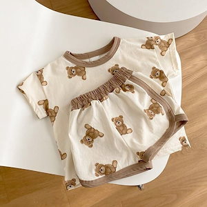 子供服 夏 ベビー服 赤ちゃん キッズパジャマ 2点セット ルームウェア セットアップ 半袖 幼児 可愛い
