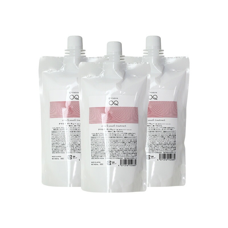 正規品 オーキュー 400ml 詰替用 3個セット 洗い流さないトリートメント ダメージケア