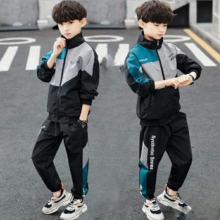 子供ジャージ 男の子 上下セット スウェット セットアップ スポーツウェア キッズ トレーニングウェア ジュニア 春秋服 運動服